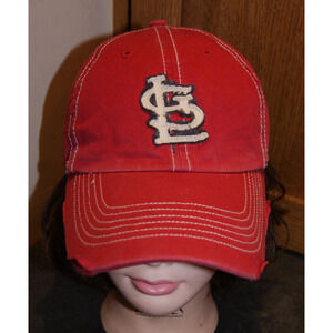 Vintage Y2K St Louis Cardinals Distressed Fitted Small Hat Cap "The Franchise"